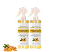 Peel Shot Keratin Care Lot de 2 vaporisateurs de curcuma à l'acide kojique 200 ml, exfoliant à l'acide kojique, exfoliant en douceur, gommage corporel au curcuma, exfoliant doux et apaisant pour le