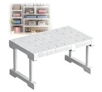 Peelanmall Étagères réglables - Étagère extensible 38 x 24 cm - Insert d'étagère pour armoire, sans perçage, étagères extensibles pour armoire, cuisine, salle de bain