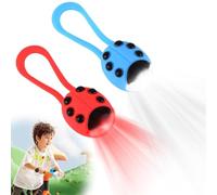 Peelanmall Lot de 2 lumières LED étanches IPX5 pour sac à dos de poussette, lumière LED d'avertissement avec 3 modes d'éclairage pour trottinette, bâton de randonnée ou sac à dos