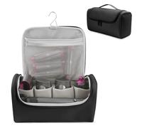 Peelanmall Sac de voyage pour Dyson Airwrap, sac de rangement pour Dyson Hair Dryer, sac de rangement de voyage, sac de rangement pour Dyson, brosse à air chaud, sèche-cheveux, sac de transport (noir)