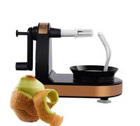 Peeler à manivelle - Machine à éplucher de fruits - Enlever la tranche centrale | Souffleur de fruits abdominaux en acier inoxydable | Slicer manuel de 18 cm pour légumes, idéal