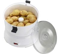 Peeler de pomme de terre électrique avec conteneur, trancheuse et rounement automatique pour pommes. Capacité de 1 kg, serrure de sécurité rotative, pièces détachées faciles à nettoyer, gadget de cuis