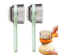 Peeler with Container - Double-Sided Stainless Steel Fruit and Vegetable Peeler with Storage Box, Box Storage Kitchen Special Fruit Peelerfor Home Kitchen (Green)