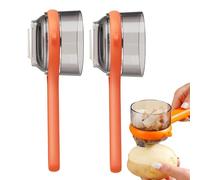 Peeler with Container - Double-Sided Stainless Steel Fruit and Vegetable Peeler with Storage Box, Box Storage Kitchen Special Fruit Peelerfor Home Kitchen (Orange)
