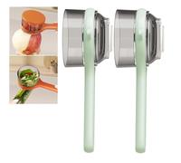 Peeling Knife with Storage Box, Fruit and Vegetable Peeler with Storage Box, Multi-functional Vegetable Peeler for Kitchen, For Everyday Fruit and Vegetables Cooking (Green*2)