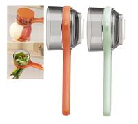Peeling Knife with Storage Box, Fruit and Vegetable Peeler with Storage Box, Multi-functional Vegetable Peeler for Kitchen, For Everyday Fruit and Vegetables Cooking (Orange+Green)