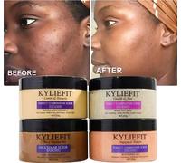 Peeling naturel pour le corps, bienfaits exfoliants, formule éclaircissante , paquet de 4