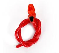 Peep Sight au format tube avec corde en caoutchouc de silicone pour soutenir une bonne posture et un alignement de la ligne de vue dans différentes conditions (rouge, 1 pièce)