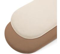 Peepeemax Drap Housse Cododo en Mousseline de Coton 90x50CM, 100% Coton Draps-Housses pour Couffin, Draps de Berceau pour Matelas Ovale et Rectangulai 50x83 cm,55x90 cm,50x90 cm (Marron Clair)