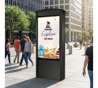 Peerless KOP55XHB2-EUK Borne double écran 55'' Borne outdoor double écran 55” haute luminosité conçue pour le digital signage extérieur, l’orientation