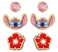 Disney Ensemble de boucles d'oreilles Lilo et Stitch – 3 pièces