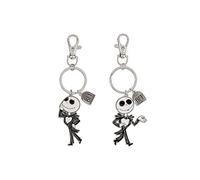 Peers hardy - Ensemble de Porte-clés Disney L'Étrange Noël de Monsieur Jack Noir, Blanc et Argent BFF