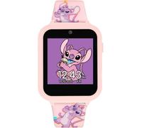 Disney Kids Lilo & Stitch Ange Rose Digital Interactive Smart Watch avec Bracelet en Silicone LAS4088, Rose, Moderne, Rose, Moderne