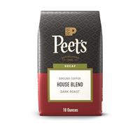 Peet's Coffee, Decaf House Blend - Café moulu décaféiné torréfié foncé - Sac de 532 ml