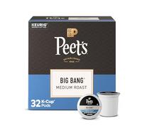 Peet's Coffee, Lot de 32 dosettes Keurig K-Cup à torréfaction moyenne - Big Bang, (1 boîte de 32 dosettes K-Cup)