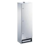 Peetz Fumoir avec porte en acier inoxydable 120 x 39 x 28 cm - Fumage à chaud et à froid - Fabriqué en Allemagne - Certifié TÜV - Parois latérales à double paroi