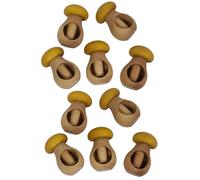 PEEWIT Ensemble Casse-Noisette Ouvreur en Bois Fendeuse Amande Champignon Set 10 Pièces
