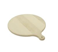 PEEWIT Planche à découper ou servir de cuisine en bois rond avec poignée de cuisine - Grand bois de hêtre de 35 cm - Fabriqué en Europe