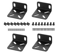 PEEXTBB Kit de montage en rack - Lot de 4 oreilles de montage en rack - Carrées - Réglables - 48 cm - Compatibles avec Buffalo Tech, Cisco, NETGEAR, Dell, Linksys et TRENDnet