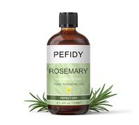 PEFIDY Huile de Romarin 118 ML, naturelle Huile, convient pour les soins de la peau, des ongles et des cheveux, aromathérapie, SPA, bain, DIY, thérapie aromatique, massage
