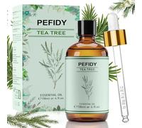 PEFIDY Tea Tree Huile Essentielle 118ml, 100% Naturelle - Huile Essentielle Tea Tree Qui Apaise La Peau, Idéale Pour Les Diffuseurs, Les Shampoings, La Fabrication De Savon Et Les Projets DIY