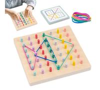 Peg Board for Kids, Geometric Educational Game Color Matching Pegboard Toy for Children Boys Girls Parents Home Indoor School Birthday Gift
