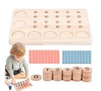 Peg Board Toys Jeu de mathématiques ludiques pour | Numéros empilables, Classification des Couleurs, Manipulation du Moteur, Outils de Tige, Jouets sensoriels