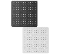 Peg Board, Wall Mounted Desk Pegboard Panel, Space Saving Storage Organizer, Durable Easy Install Design, 1 Set, for Living, Craft, Study, Office, Students, Kitchen, Kids, Daily Use 15.75x15.75inch,