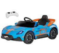 PEG Hot Wheels RC Voiture Électrique 12V pour Enfants avec Télécommande, Conduite Manuelle, Piste Intégrée, Portes Ouvrantes, Lumières et Sons, Âge 18+ Mois