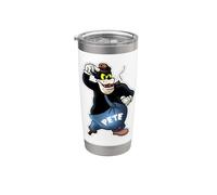 Peg Leg Pete Putrid, méchant vintage de dessin animé Gobelet isotherme en acier inoxydable double paroi