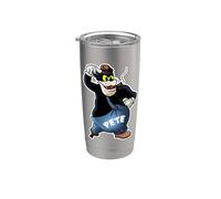 Peg Leg Pete Putrid, méchant vintage de dessin animé Gobelet isotherme en acier inoxydable double paroi