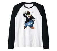 Peg Leg Pete Putrid, méchant Vintage de Dessin animé Manche Raglan