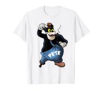 Peg Leg Pete Putrid, méchant Vintage de Dessin animé T-Shirt Graphique avec Valeur, Homme, Blanc, M