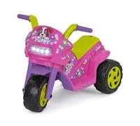 PEG Mini Puppy Moto Électrique pour Enfants dès 1 an, Batterie Rechargeable 6V, Phares LED, Klaxon et Musique, Vitesse 4 km/h, Deux Roues Motrices avec Profil