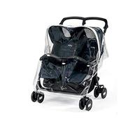 Peg Perego, habillage pluie pour poussette, convient pour Aria Shopper Twin/Mini Twin