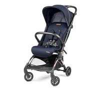 Peg Perego Poussette Légère Volo avec Habillage Pluie, Format Cabine Avion, Ultra Compacte, Dès la Naissance jusqu’à 22 kg, Sac de Transport Inclus, Blue Shine