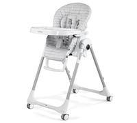 Peg Perego Prima Pappa Follow Me, chaise haute, gris (linear grey)