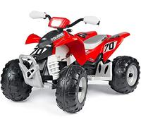 Peg Perego Polaris Outlaw 330 W Quad électrique à chevaucher pour Enfants à partir de 3 Ans, véhicule électrique avec Batterie Rechargeable 12 V, Tableau de Bord Multifonction, Musique, lumières et