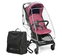 PEG Poussette Légère Volo avec Habillage Pluie, Format Cabine Avion, Ultra Compacte, Dès la Naissance jusqu’à 22 kg, Sac de Transport Inclus, Malva