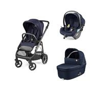 PEG - Poussette Trio Veloce + Viaggio Lounge + Nacelle Culla Belvedere + Home Stand Blue Shine