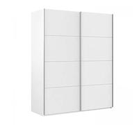 PEGANE Armoire avec 2 Portes coulissantes Coloris Blanc artik - Longueur 150 x Profondeur 60 x Hauteur 200 cm