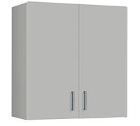 PEGANE Armoire de Rangement Suspendue 2 Portes Blanc