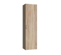 PEGANE Armoire, Meuble de Rangement avec 1 Porte Coloris Imitation chêne - Longueur 40 x Hauteur 185 x Profondeur 40 cm