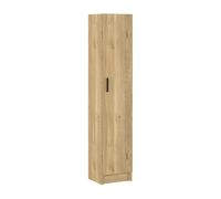 PEGANE Armoire Polyvalente avec 1 Porte Coloris chêne Mauvella - Longueur 37 x Profondeur 34,40 x Hauteur 180 cm