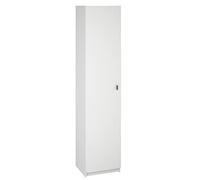 Armoire Pegane Armoire polyvalente coloris blanc - Hauteur 180 x Longueur 40 x Profondeur 35.6 cm