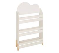PEGANE Bibliothèque Enfant de 3 étagères Coloris Blanc - Longueur 61,5 x Largeur 18,5 x Hauteur 100 cm