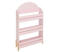 PEGANE Bibliothèque Enfant de 3 étagères Coloris Rose - Longueur 61,5 x Largeur 18,5 x Hauteur 100 cm