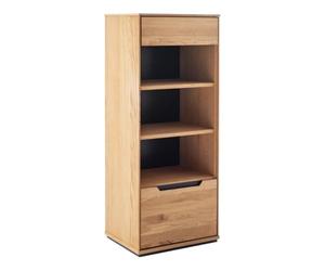 PEGANE Bibliothèque Meuble de Rangement Coloris chêne Sauvage - Longueur 53 x Profondeur 41 x Hauteur 129 cm