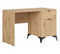 PEGANE Bureau avec 1 Porte et tiroir Coloris Chêne Artisan - Longueur 120 x Profondeur 60 x Hauteur 78 cm