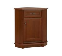 PEGANE Commode d'angle avec 1 Porte et 1 tiroir Coloris châtaigne - Longueur 60 x Profondeur 60,5 x Hauteur 90,5 cm